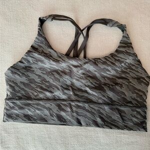 Lululemon Gray Camouflage Sports Bra